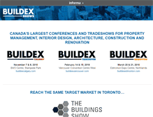 Tablet Screenshot of buildexshows.com